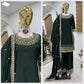 Premium Natural Crêpe Embroidered Sharara Suit with Dupatta – 8 Colors