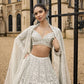 Premium Net Sequins Pearl Border Lehenga Set