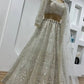 Premium Net Sequins Pearl Border Lehenga Set