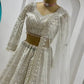 Premium Net Sequins Pearl Border Lehenga Set