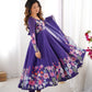 Premium Organza Silk Anarkali Set with Badla Work and Dupatta