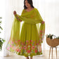 Premium Organza Silk Anarkali Set with Badla Work and Dupatta