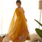 Premium Organza Silk Anarkali Set with Badla Work and Dupatta