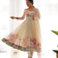 Premium Organza Silk Anarkali Set with Badla Work and Dupatta