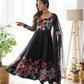 Premium Organza Silk Anarkali Set with Badla Work and Dupatta
