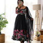 Premium Organza Silk Anarkali Set with Badla Work and Dupatta