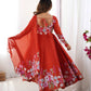 Premium Organza Silk Anarkali Set with Badla Work and Dupatta