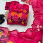 Premium Organza Silk Anarkali Set with Badla Work and Dupatta