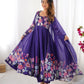 Premium Organza Silk Anarkali Set with Badla Work and Dupatta