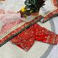 Premium Organza Silk Embroidered Saree Set