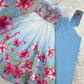 Premium Organza Silk Floral Anarkali Set with Badla Work and Dupatta