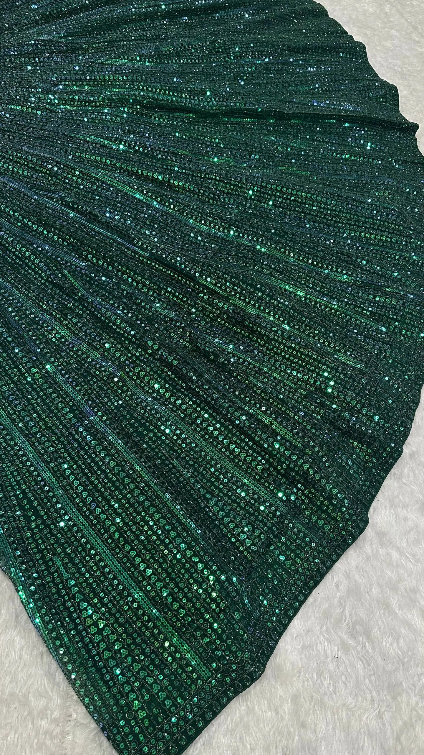 Premium Rainbow Sequins Net Lehenga Set