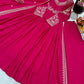Premium Roman Silk Anarkali with Palazzo & Dupatta