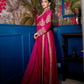 Premium Roman Silk Anarkali with Palazzo & Dupatta