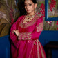 Premium Roman Silk Anarkali with Palazzo & Dupatta