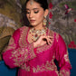 Premium Roman Silk Anarkali with Palazzo & Dupatta