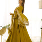 Premium Roman Silk Chanderi Anarkali Set with Embroidered Dupatta
