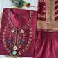 Premium Roman Silk Kurta Set with Jacquard Dupatta