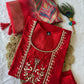 Premium Roman Silk Kurta Set with Jacquard Dupatta