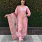 Premium Roman Silk Kurta Set with Jacquard Dupatta