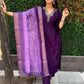 Premium Roman Silk Kurta Set with Jacquard Dupatta