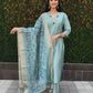 Premium Roman Silk Kurta Set with Jacquard Dupatta