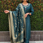 Premium Roman Silk Kurta Set with Jacquard Dupatta