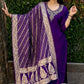 Premium Roman Silk Kurta Set with Jacquard Dupatta