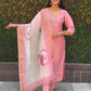 Premium Roman Silk Kurta Set with Jacquard Dupatta