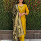 Premium Roman Silk Kurta Set with Jacquard Dupatta