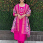 Premium Roman Silk Kurta Set with Jacquard Dupatta