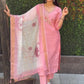 Premium Roman Silk Kurta Set with Jacquard Dupatta