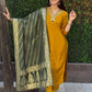 Premium Roman Silk Kurta Set with Jacquard Dupatta