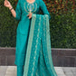 Premium Roman Silk Kurta Set with Jacquard Dupatta
