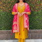 Premium Roman Silk Kurta Set with Jacquard Dupatta