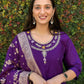 Premium Roman Silk Kurta Set with Jacquard Dupatta