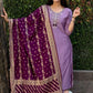 Premium Roman Silk Kurta Set with Jacquard Dupatta