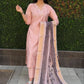Premium Roman Silk Kurta Set with Jacquard Dupatta