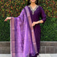Premium Roman Silk Kurta Set with Jacquard Dupatta