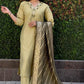 Premium Roman Silk Kurta Set with Jacquard Dupatta