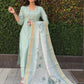 Premium Roman Silk Kurta Set with Jacquard Dupatta