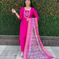 Premium Roman Silk Kurta Set with Jacquard Dupatta