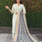Premium Roman Silk Kurta Set with Jacquard Dupatta