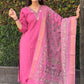 Premium Roman Silk Kurta Set with Jacquard Dupatta