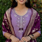 Premium Roman Silk Kurta Set with Jacquard Dupatta