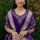 Premium Roman Silk Kurta Set with Jacquard Dupatta