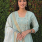 Premium Roman Silk Kurta Set with Jacquard Dupatta