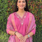 Premium Roman Silk Kurta Set with Jacquard Dupatta