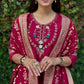 Premium Roman Silk Kurta Set with Jacquard Dupatta