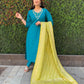 Premium Roman Silk Kurta Set with Jacquard Dupatta